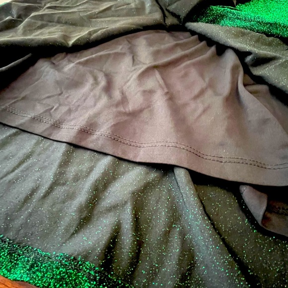 Eloquii Womens Green Metallic Round Neck Long Sleeve Sparkle Mini Dress 16 - Picture 4 of 9